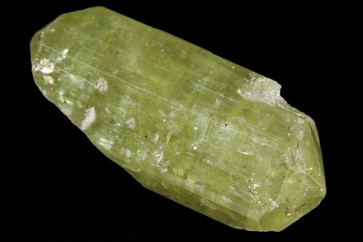 Lustrous Yellow Apatite Crystal - Morocco #82586